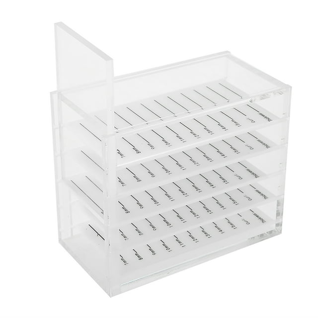 Estuche de almacenamiento de pestañas, extensión de pestañas de 5 capas Caja de almacenamiento de extensión de pestañas Organizador de extensión de pestañas Artesanía superior