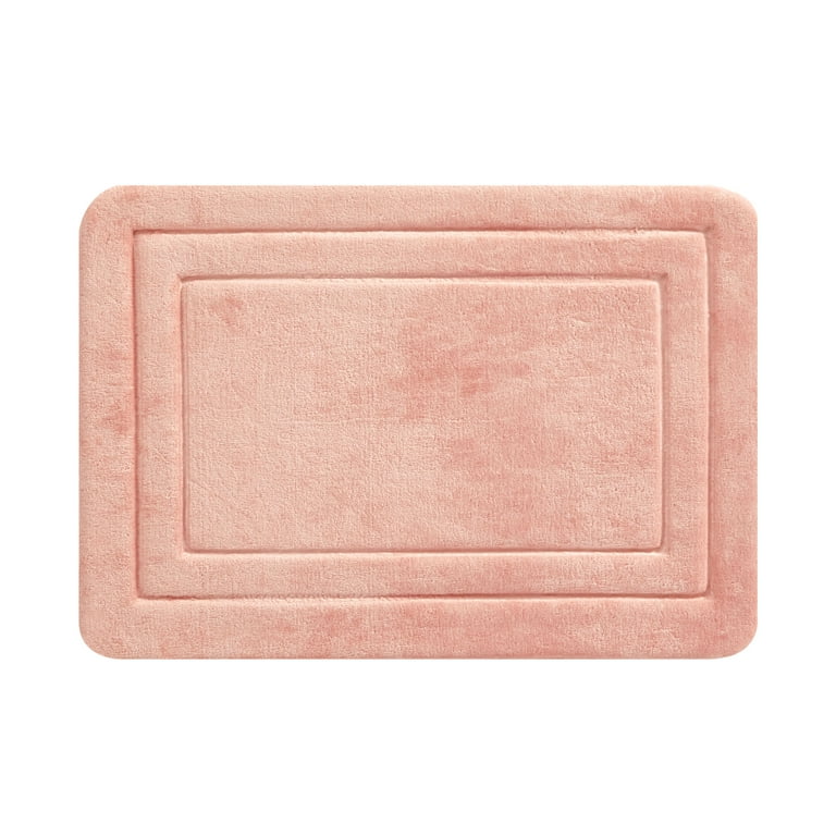 Memory Foam Bath Mat Blue/Pink/Light Blue/Light Pink Square Soft