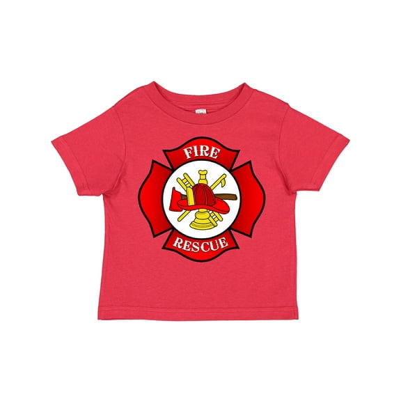Inktastic Maltese Cross Firefighter Boys or Girls Toddler T-Shirt