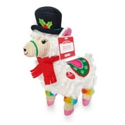 Holiday Time Dog Toy, Llama with Hat
