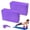 Purple, variant on WLGJL Yoga Block - Supportive Latex-Free Eva Foam - Soft Non-Slip Surface with Beveled Edges for Yoga, Pilates, Meditation - Yoga Accessories for Stability, Balance, Deepen Stretches, 2 Pack (Purple)