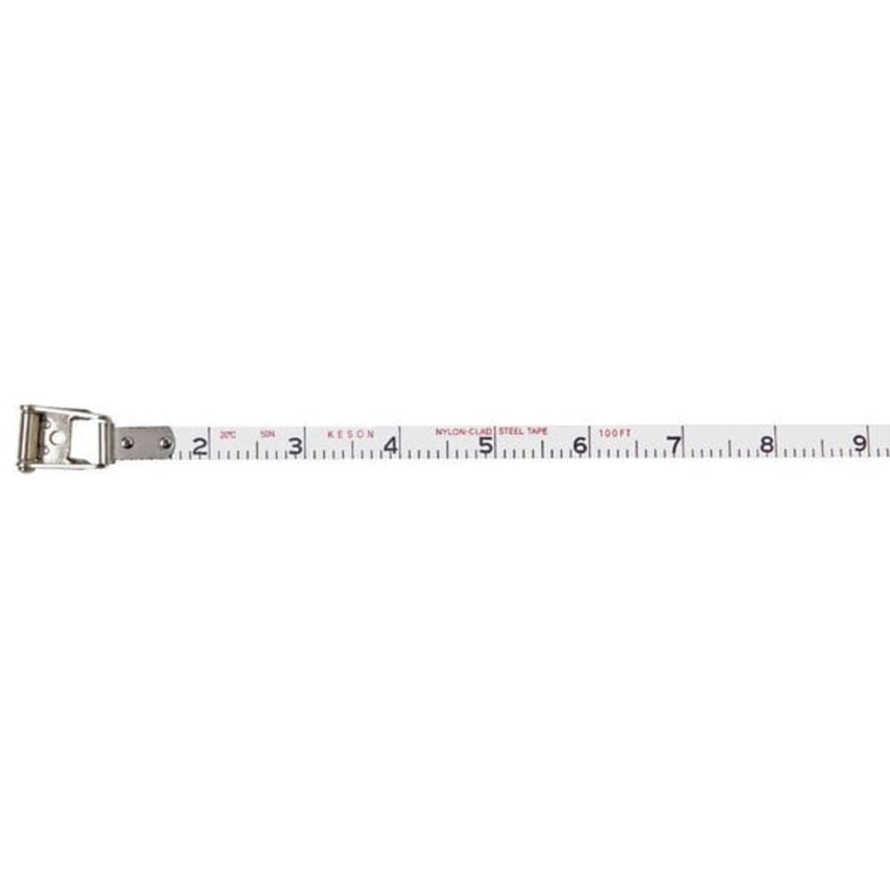 Keson 100 ft Engineer's Tape Measure, 3/8 in Blade NRS10100H