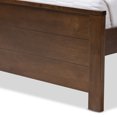 thumbnail image 3 of Baxton Studio Catalina Modern Classic Mission Style Brown-Finished Wood Twin Platform Bed, 3 of 5