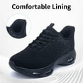 thumbnail image 3 of NRNHI Women's Slip On Walking Shoes Breathable Lightweight Tennis Gym Running Sneakers BlackGrey Size 7.5, 3 of 3