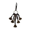 thumbnail image 1 of Campanas de para perilla de puerta, colgante rústico de campana de para protección, cuerda de campana, carillón de viento, colgador de Bronce, 1 of 8