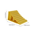 thumbnail image 2 of OULII 1Pcs Wheel Chocks for Trucks Plastic Heavy Duty Yellow Vehicle Stabilization, 2 of 8