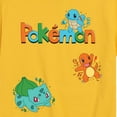 thumbnail image 3 of Pokémon - Gen 1 Bulbasaur, Charmander, Squirtle   White Or Cream Only - Youth Short Sleeve Graphic T-Shirt, 3 of 5