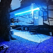 LED Awning Lights for RV, Waterproof Camper Awning Lights for Travel Trailers Motorhome, 5M 16.4FT RV LED Lights Exterior RV Awning Strip Lights for Lighting Up Camp Area, 12v DC