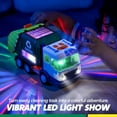 thumbnail image 3 of Joyfy LED Garbage Truck Toy for Kids, Trash Vehicle with Lights and Sounds Mode Switch & Volume Control, Bump & Go Car LED Projections for Christmas Birthday Gift, 3 of 11