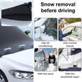 thumbnail image 6 of BAETEUY Car Windshield Snow Cover with Magnets Oxford Cloth Sun Frost Freeze Protection Reflective Universal Auto SUV Winter Front Windscreen Ice Cover Guard Protector, 6 of 7