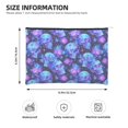 thumbnail image 3 of Cauagu Skull flower star sky for Tyvek Makeup Bag,Reusable Travel Cosmetic Bag Women Organizer Toiletry Bag Birthday,Gifts for Women Girlfriend Mom Teacher 6.5’’*8.9’’, 3 of 7