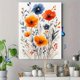 thumbnail image 4 of Qisvanset Framed Canvas Wall Art 12x16 Inch Wildflower Floral Girl Nursery Printed Wall Art, 4 of 5