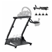 Racing Wheel Stand, Adjustable Foldable Simulator Cockpit for Logitech G29 G27 G920 G923, Thrustmaster T300 T248, Compatible with Pedals - Gaming Accessories