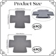 thumbnail image 2 of 12Pcs Pot and Pan Protectors Gray Large 2 Sizes Cookware Scratching Protecting Dish Dividers Pads Thick Felt Washable Reusable Gray, 2 of 7