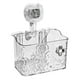 thumbnail image 3 of Cesta de ducha organizadora de baño con ventosa, impermeable, para cocina, lisa Blanco, 3 of 9
