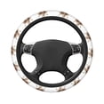 thumbnail image 5 of Cauagu C Print Car Steering Wheel Cover - Universal Car Accessory for Diverse Cars for Steering Wheel with a Diameter of 14.5"-15", 5 of 7