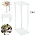 thumbnail image 2 of 10 Pcs Modern Clear Acrylic Flower Stand Rack Wedding Column Centerpieces Decor for Wedding Party Decoration, 2 of 10