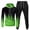Green, variant on Mens Hooded Sports Tracksuit Unisex Two-Piece Running Set Long Sleeve Pullover Hoodies and Sweatpants, for Winter Training and Casual Wear,Army Green,L