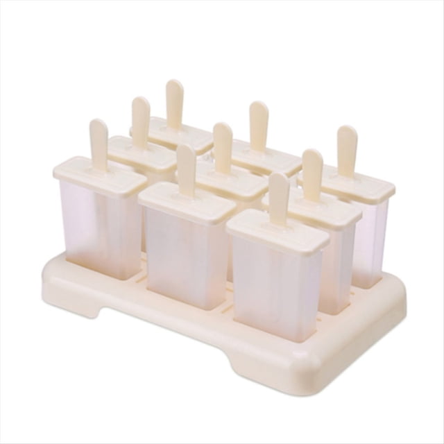 Molde para Paletas de Helado, Máquina para Hacer Helados, Caja de Hielo con Palito de Plástico, Bandeja para Paletas, Utensilios de Cocina.
