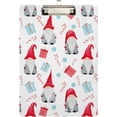 thumbnail image 2 of FMSHPON Watercolor Christmas Gnomes Presents Clipboard Hardboard Wood Nursing Clip Board and Pull for Standard A4 Letter 13x9 inches, 2 of 8
