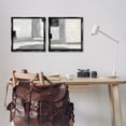 thumbnail image 2 of Stupell Industries Industrial Abstract Grey Geometric Abstract Painting Black Floater Framed Canvas Art Print Wall Art, 18 x 18, Set of 2, 2 of 9