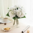 thumbnail image 4 of Silk Hydrangea Flower Artificial Hydrangeas with Stem for DIY Wedding Bouquets Centerpieces,Arrangements Party Home Decorations,Pack of 6(6pcs Stemmed White), 4 of 5