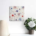 thumbnail image 4 of Fenyluxe Stars Fireworks Paper Texture Wall Decor for Bathroom Independence Day Bedroom Fashion Kitchen Wall Pictures- Ready To Hang Room Home Art Decor 12x12in, 4 of 6