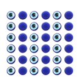 thumbnail image 1 of 100Pcs Practical Resin Oblate Blue Evil Eye Beads Flat Back Beads for Jewelry Making DIY Scrapbooking (6 x 6mm), 1 of 3