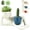 Blue, variant on Goofy Garden Planter, Lazy Guy Planter, Funny Pots Lying Face Decorative Resin Pot, Not include Cacti and Succulents