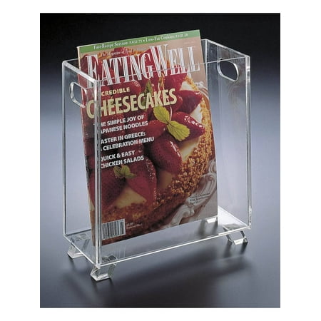 Acrylic Lucite Magazine Holder Wastebasket With Handles And Feet Gorgeous Lucite Magazine Holder Acrylic Lucite Magazine Holder Wastebasket With Handles And Feet Gorgeous Lucite Magazine Holder