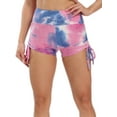 thumbnail image 4 of Yoga Hot Shorts for Women Tummy Control Workout Shorts Butt Lifting Ruched Butt Sportwear, Womens Tie Dye Workout Shorts, 2 Style 8 Color for Choose, 4 of 4