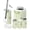 Color 4, variant on Bathroom Accessory Set 6 Piece Delicate Hydrangea Flower Soft Green Leaves Elegant Line Trash can, Toothbrush Holder, Toothbrush Cup, Soap Dispenser, Soap Dish, Toilet Brush Holder