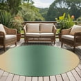 thumbnail image 5 of Sage Green Khaki Ombre Round Rugs 6ft, Modern Abstract Art Gradient Non Slip Washable Rug Runner, Low Pile Indoor Floor Carpet Mat Bathroom Rugs for Living Room, Bedroom, Kids Room, 5 of 9