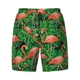 thumbnail image 4 of Lsque Mens Swim Trunks Flamingo Pattern - Bathing Suit Compression Liner - Beach Swim Shorts Swimwear - (S-3XL) - Stretch Quick Dry -XX-Large, 4 of 9