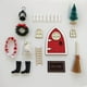 thumbnail image 3 of Accesorios decorativos para puertas de madera de hadas en miniatura en miniatura de Navidad, bienvenido a la casa de muñecas Mini entrada para hadas Puerta mágica Decoraciones de Navidad Decoración de kaili Sencillez, 3 of 4