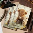 thumbnail image 5 of Spiral Journal Notebook,50 Sheets A5 College Ruled Notebook/Journal 3 Pcs for School Office Home - Cute Baby Highland Cows And Mother, 5 of 7