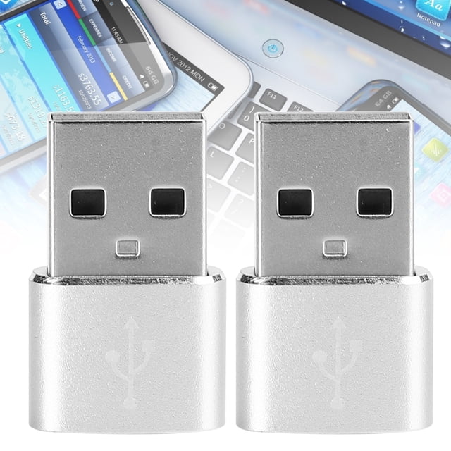 Type-C Adapter, Simple Plug and Play USB Adapter, Easy to Carry For Charging Synchronization or Data Transmission Compatible for OTG Silver,Black,Gold,Red,