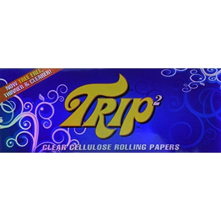Clear Rolling Papers - TRIP2 Clear Cellulose Cigarette Rolling Papers - Three Packs!