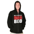 thumbnail image 3 of Don't Be Jealous of My Dad Bod Zip Hoodie Sweatshirt Men Brisco Brands L, 3 of 6