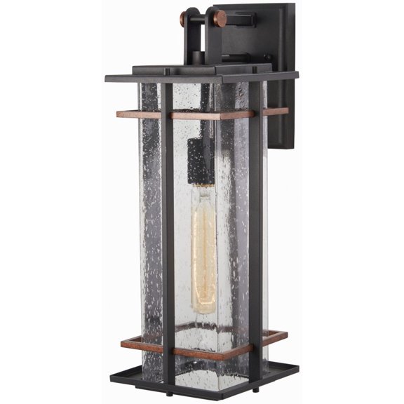 Minka Lavery San Marcos 18 1/4" High Black and Copper Outdoor Wall Light