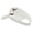White, variant on Yak Head Embroidered Cotton Twill Sun Visor - Dk Green OSFM