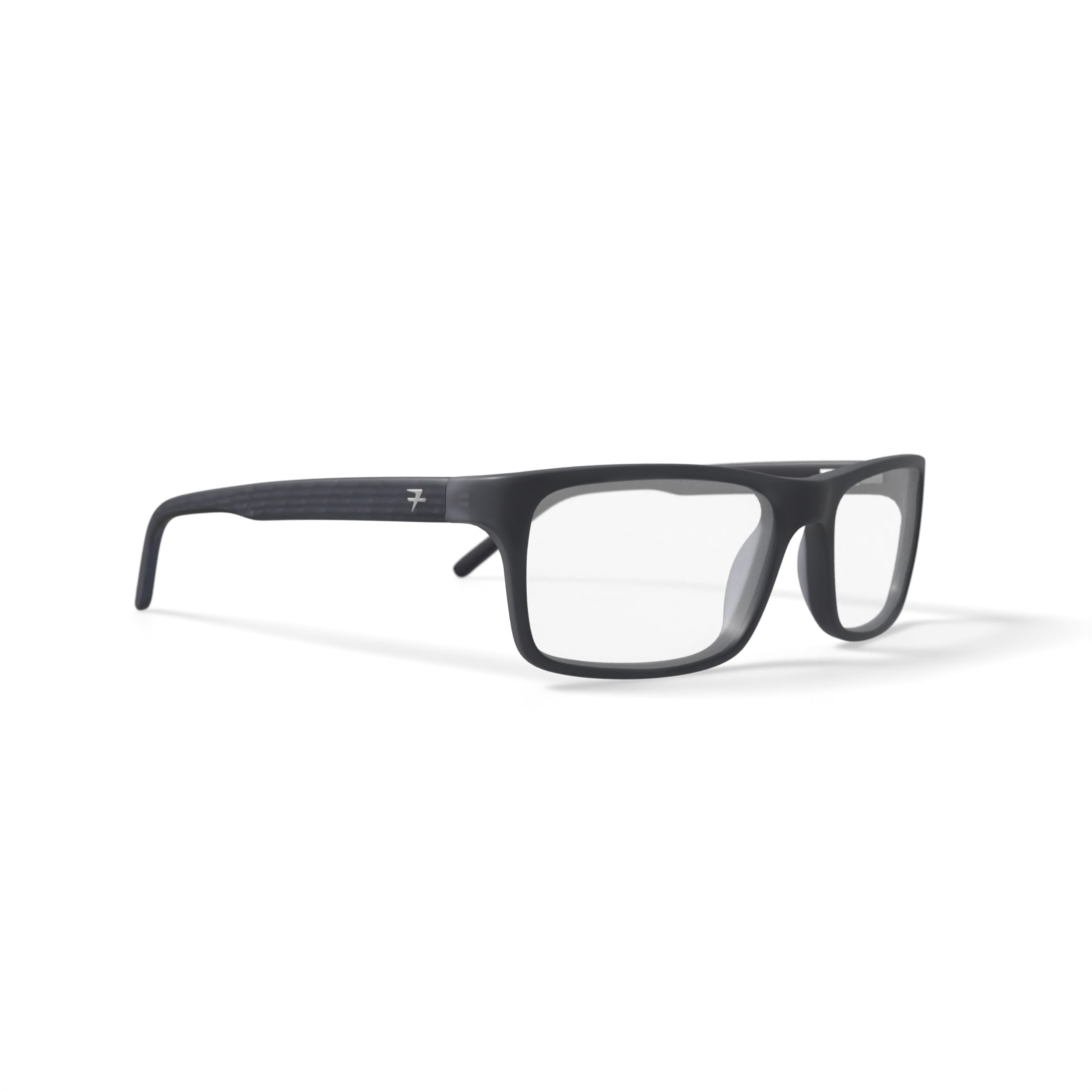 Fatheadz Men's Rectangular Eyeglasses, FH-00190 Pure, Grey, 58-18-150, with Case