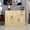 Oak, variant on Large-Capacity Spice Rack Wall Mounted Storage Cabinet, Black Hanging Kitchen Pantry with Up-Flip Door, for Kitchen, Dining Room, 23.62x8.66x11.81 Inches, Particle Board & Glass