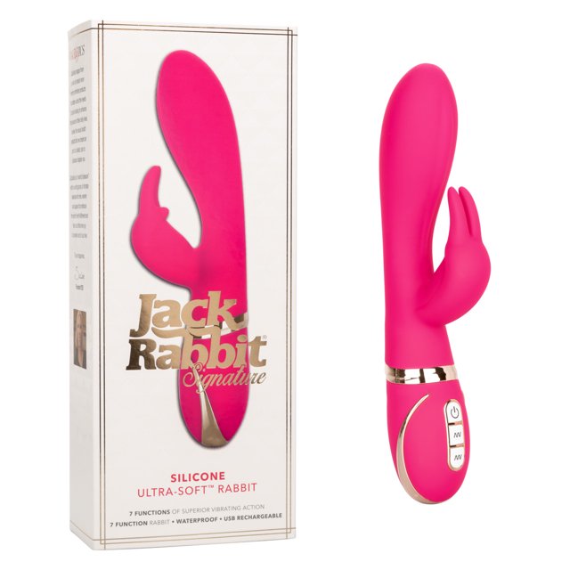 Jack Rabbit Vibromasseur Rabbit en Silicone Ultra Doux Signature, Rose