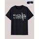 thumbnail image 3 of Stylish Slogan Pattern Print Men's T-shirt, Graphic Men's Summer Clothes, Men's Outfits Tee For Adult, Men, Women, Teen, Teenager, Adolescent, Youth, 3 of 4