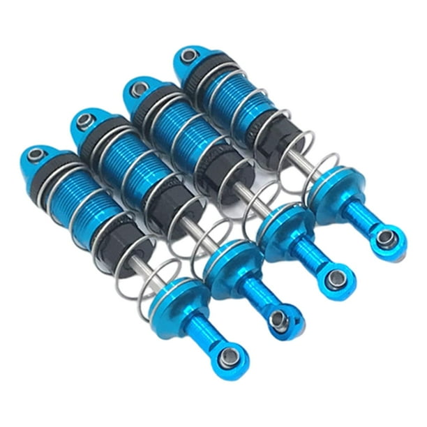 4x Amortiguador de Choque Zulema 74mm para ZP1001 Vehículos Camiones DIY Azul