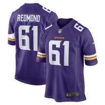 Men's Nike Jalen Redmond Purple Minnesota Vikings Game Jersey