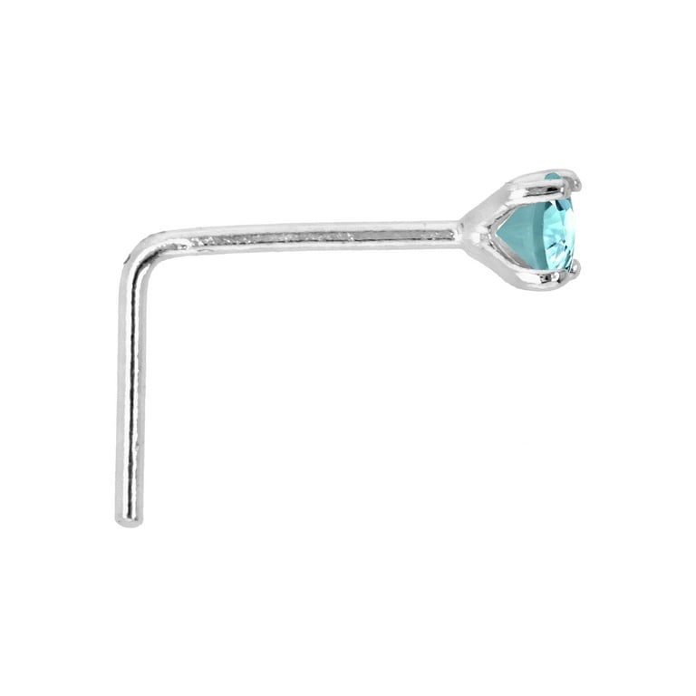 Aquamarine 2024 nose ring