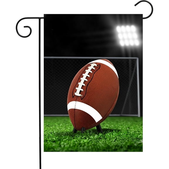 American Football Field Ball Team Game Garden Flag 12 x 18 Inch Double Sided Polyester Outdoor Decor