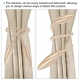 thumbnail image 4 of Unique Bargains Creative Curtain Tiebacks Clips Decorative Window Drape Twist Tie Backs, Black 4 Pack, 4 of 6